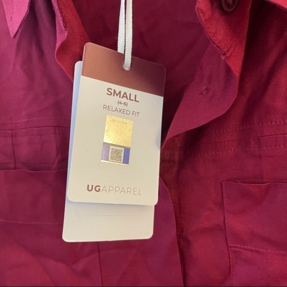 UG apparel front pleat button sports shirt NWT womens size Small - Picture 2 of 12